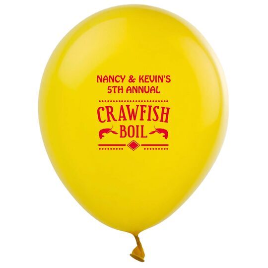 Crawfish Boil Latex Balloons